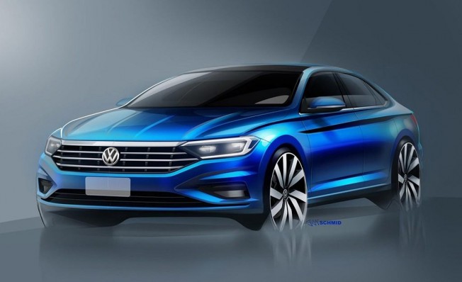 Volkswagen Jetta 2018 - boceto Volkswagen Jetta 2018 - boceto