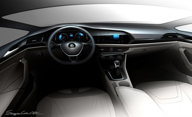 Volkswagen Jetta 2018 - boceto Volkswagen Jetta 2018 - boceto