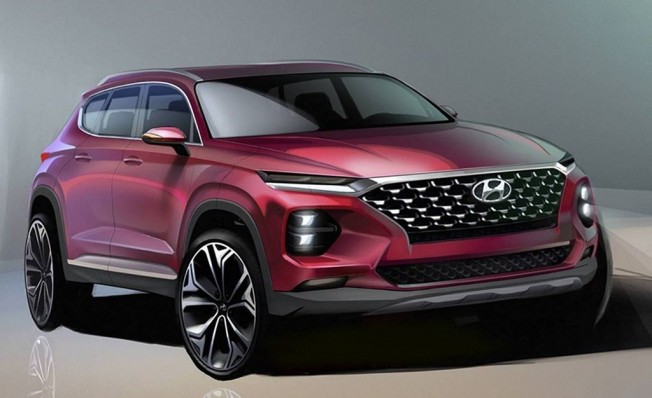 Hyundai Santa Fe 2018 - ilustración Hyundai Santa Fe 2018 - ilustración