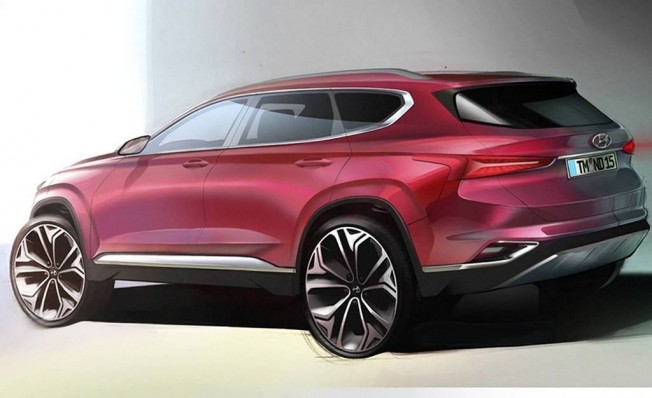 Hyundai Santa Fe 2018 - ilustración Hyundai Santa Fe 2018 - ilustración