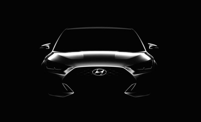Hyundai Veloster 2018 - frontal Hyundai Veloster 2018 - frontal