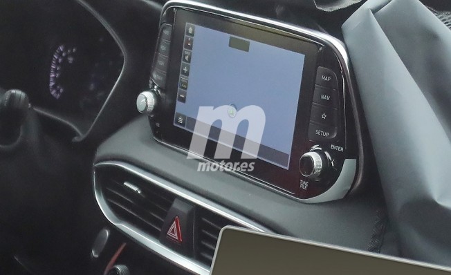 Hyundai Santa Fe 2018 - foto espía interior Hyundai Santa Fe 2018 - foto espía interior