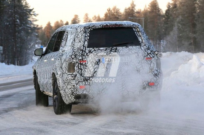 Mercedes GLS 2019 - foto espía posterior Mercedes GLS 2019 - foto espía posterior