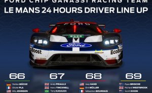 Ford cierra su alineación para las 24 Horas de Le Mans 2018