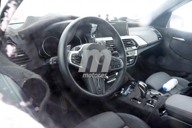 BMW X3 M 2018 - foto espía interior BMW X3 M 2018 - foto espía interior
