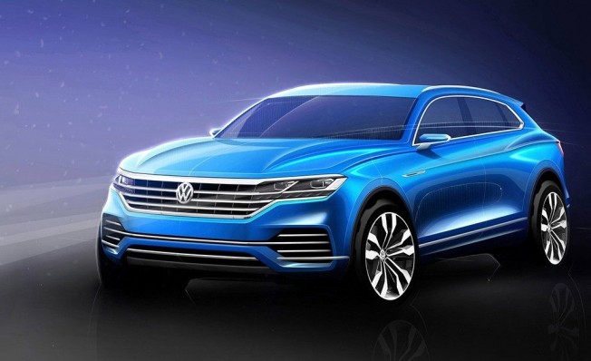 Volkswagen Touareg 2018 - boceto Volkswagen Touareg 2018 - boceto