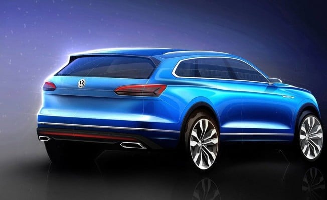 Volkswagen Touareg 2018 - boceto Volkswagen Touareg 2018 - boceto