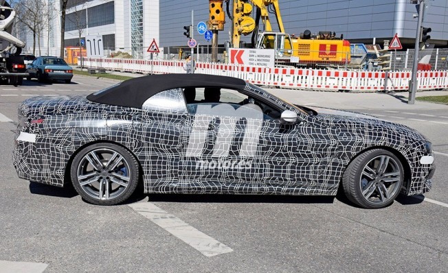 BMW M850i Cabrio - foto espía lateral BMW M850i Cabrio - foto espía lateral