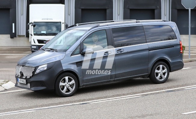 Mercedes Clase V 2019 - foto espía lateral Mercedes Clase V 2019 - foto espía lateral