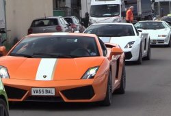 Concentración Lamborghini por el 50 aniversario de Valentino Balboni