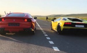 Duelo V12: Ferrari 812 Superfast vs. Lamborghini Aventador S