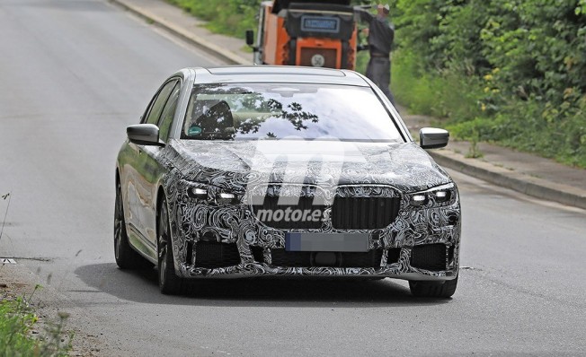 BMW Serie 7 2019 - foto espía frontal BMW Serie 7 2019 - foto espía frontal