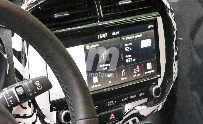 Kia Soul EV 2019 - foto espía interior Kia Soul EV 2019 - foto espía interior