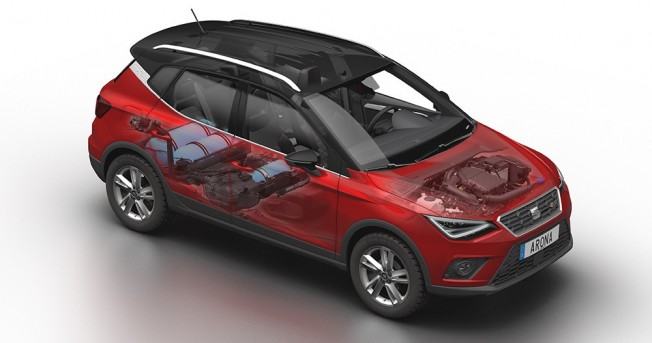 SEAT Arona TGI - esquema técnico SEAT Arona TGI - esquema técnico