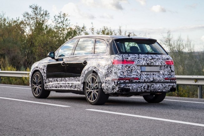 Audi SQ7 2019 - foto espía posterior Audi SQ7 2019 - foto espía posterior