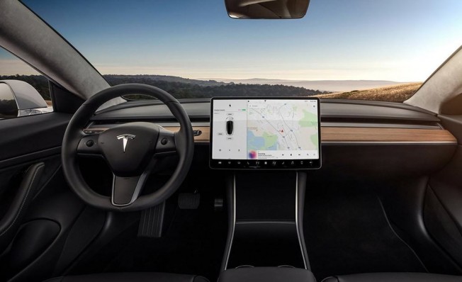Tesla Model 3 - interior Tesla Model 3 - interior