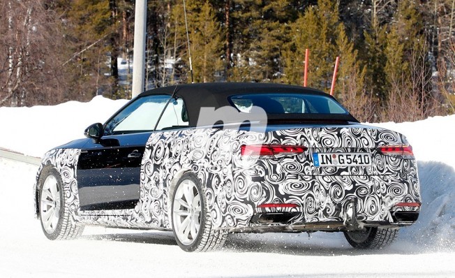 Audi A5 Cabrio 2020 - foto espía posterior Audi A5 Cabrio 2020 - foto espía posterior