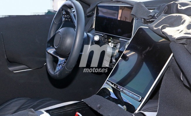 Mercedes Clase S 2020 - foto espía interior Mercedes Clase S 2020 - foto espía interior