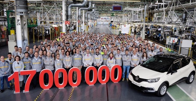 La producción de vehículos de Renault en España alcanza los 17 millones La producción de vehículos de Renault en España alcanza los 17 millones