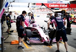 Racing Point prepara un RP19B para el Gran Premio de Alemania