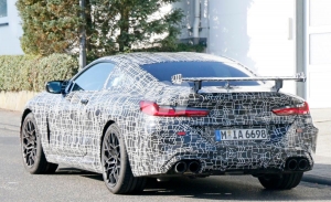 Sorprendemos un prototipo del BMW M8 probando un enorme alerón