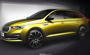 Skoda adelanta tres teasers del renovado Rapid Spaceback 2020 para China y Rusia
