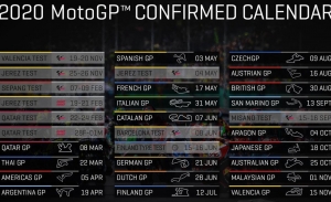 Dorna confirma el calendario de la temporada 2020 de MotoGP