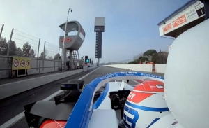 Primera vuelta de Russell con el Williams FW43, en vídeo