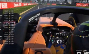 Lando Norris, 6º, mejor clasificado de los profesionales en el 'No GP de Australia' online