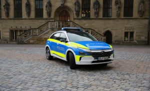 El Hyundai NEXO demuestra las posibilidades del hidrógeno como coche de policía