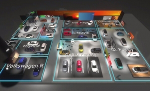 La realidad virtual muestra el stand de Volkswagen en el Salón de Ginebra 2020