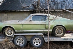 Rescatan un Shelby GT500 que llevaba 40 años abandonado en un granero