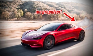 ¡Brutal! Así 'volará' el Tesla Roadster con propulsores de SpaceX