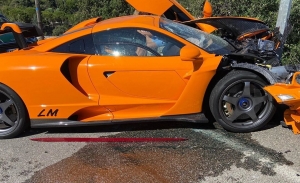 Adrián Sutil estrella su McLaren Senna LM cerca de Mónaco