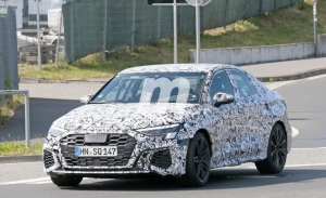 El nuevo Audi RS 3 Sedán 2022, cazado en fotos espía a la salida de Nürburgring