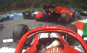 Más drama en Ferrari tras embestir Leclerc a Vettel: «El equipo no necesita esto»