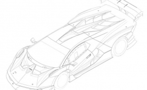 El brutal Lamborghini SCV12 filtrado por sus bocetos de patente