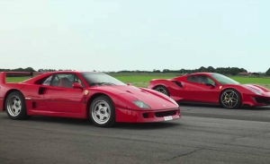 Ferrari F40 vs. Ferrari 488 Pista. Duelo entre el pasado y el presente de Ferrari