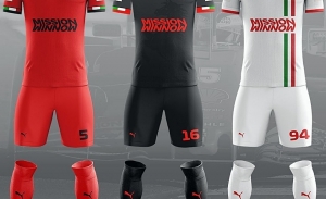 Así serían las equipaciones de fútbol de la F1: ¿cuál es tu preferida?