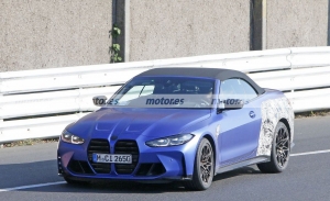 El BMW M4 Cabrio 2021 G83 se desnuda en unas nuevas fotos espías en Nürburgring