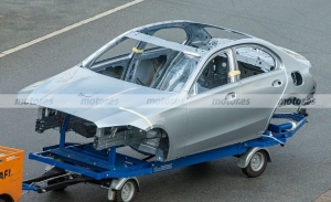Cazado en fotos espía el chasis del nuevo Mercedes Clase C 2021