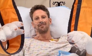 Primer mensaje de Grosjean desde el hospital: «Estoy bien, sin el Halo no estaría aquí»