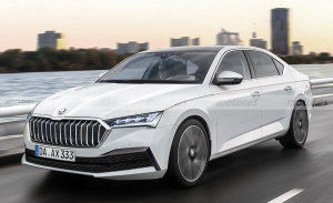 Primera recreación del Skoda Superb 2023, nueva generación de la berlina checa