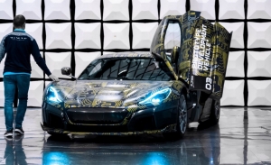 Prototipos del Rimac C_Two prueban sus niveles de emisiones electromagnéticas