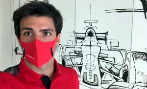 Carlos Sainz ya rueda con el Ferrari SF21 en el simulador de Maranello
