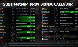 Dorna actualiza el calendario de 2021 de MotoGP por la crisis sanitaria