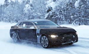 Primeras fotos espía del Genesis G90 2022 en las pruebas de invierno de Europa