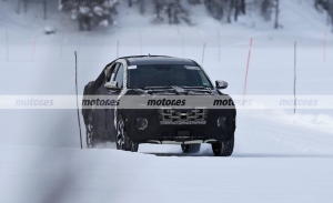Un prototipo del Hyundai Santa Cruz 2021, el pick-up, cazado al norte de Suecia