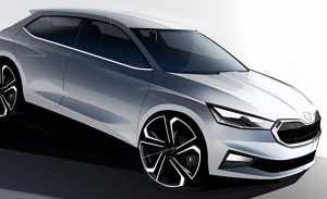Dos bocetos oficiales del nuevo Skoda Fabia 2021 desvelan su imagen