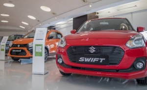 India - Julio 2021: El Suzuki Swift roza la victoria en un mercado en recuperación